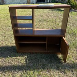 Free All Wooden TV Stand