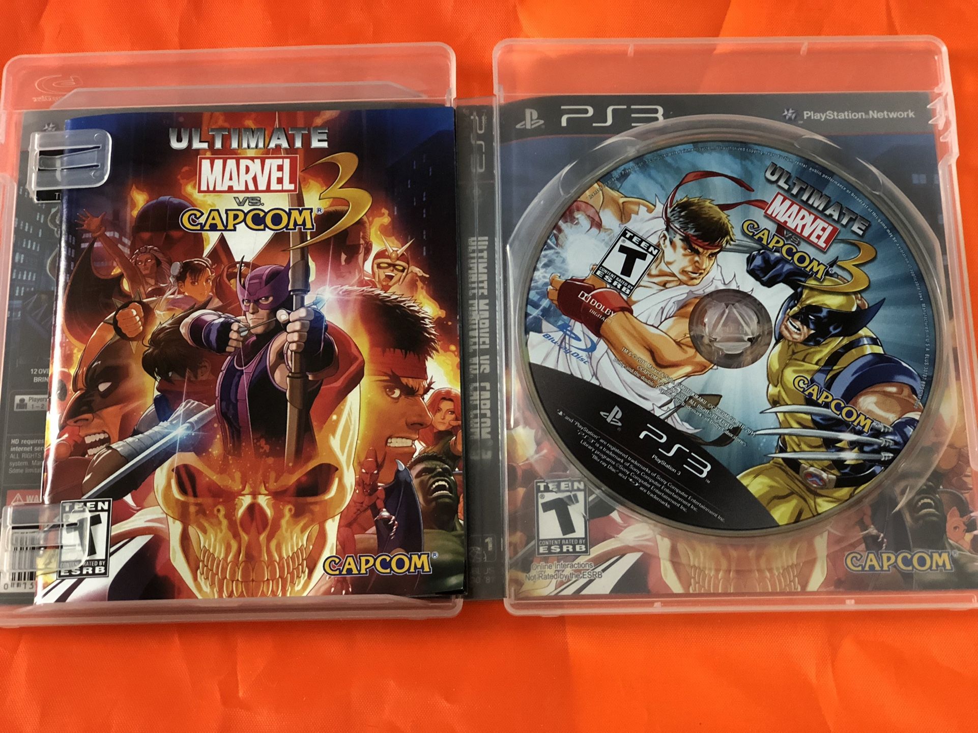 PS3 game ultimate marvel versus Capcom