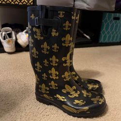 Saints Rainboots Sz 9