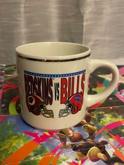 Vintage 1992 Coffee Mug Washington Redskins VS Buffalo Bills Super Bowl 26 XXVI