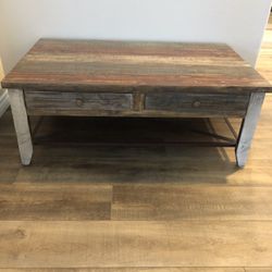 Rustic Solid Wood Coffee Table
