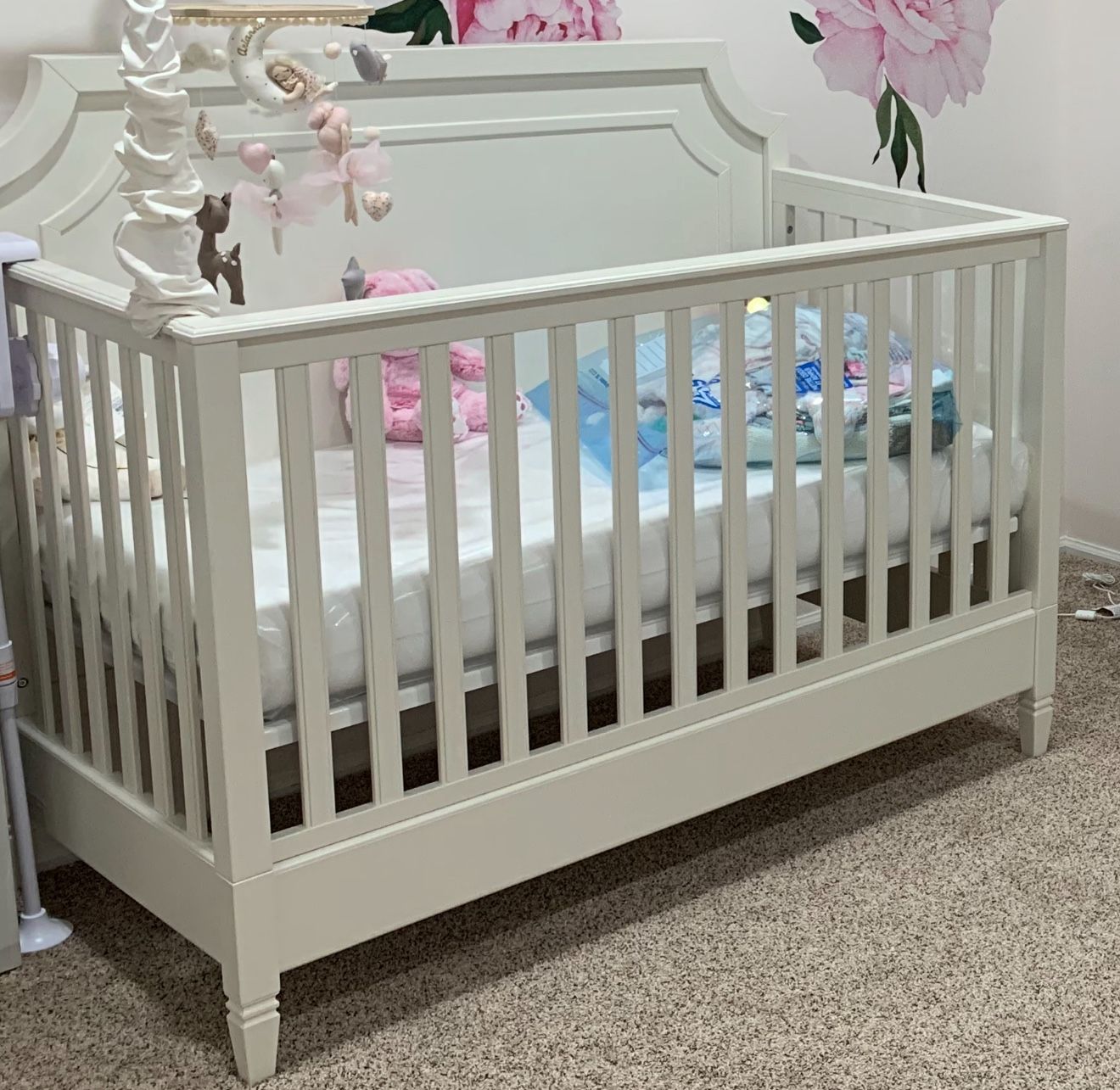 Pottery barn Ava Regency Crib Full Bed Conversion Kit And Mattresses