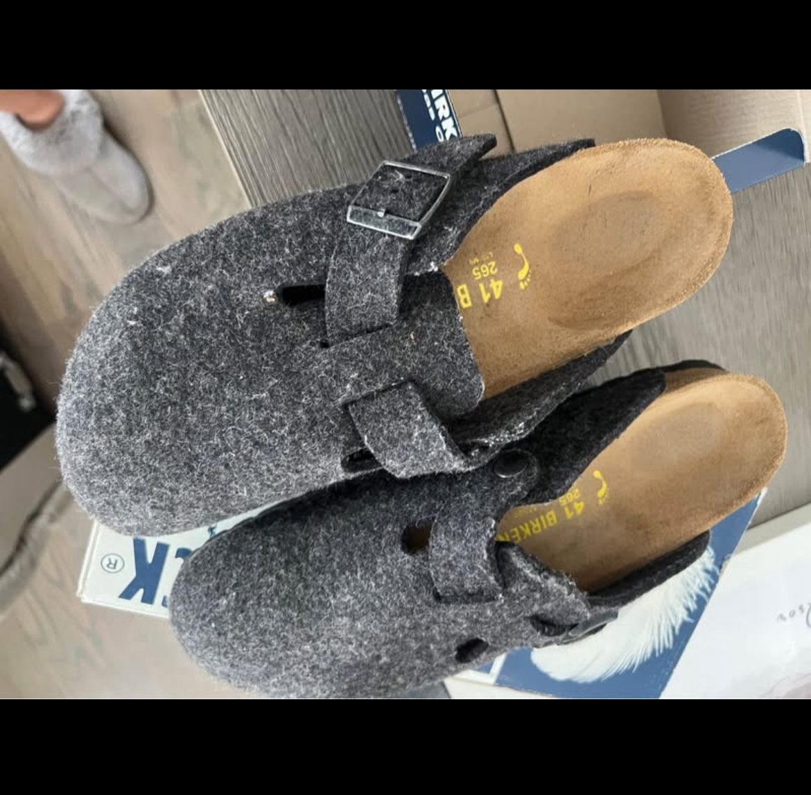 Birkenstock Clogs Gray - Like New! Size 41