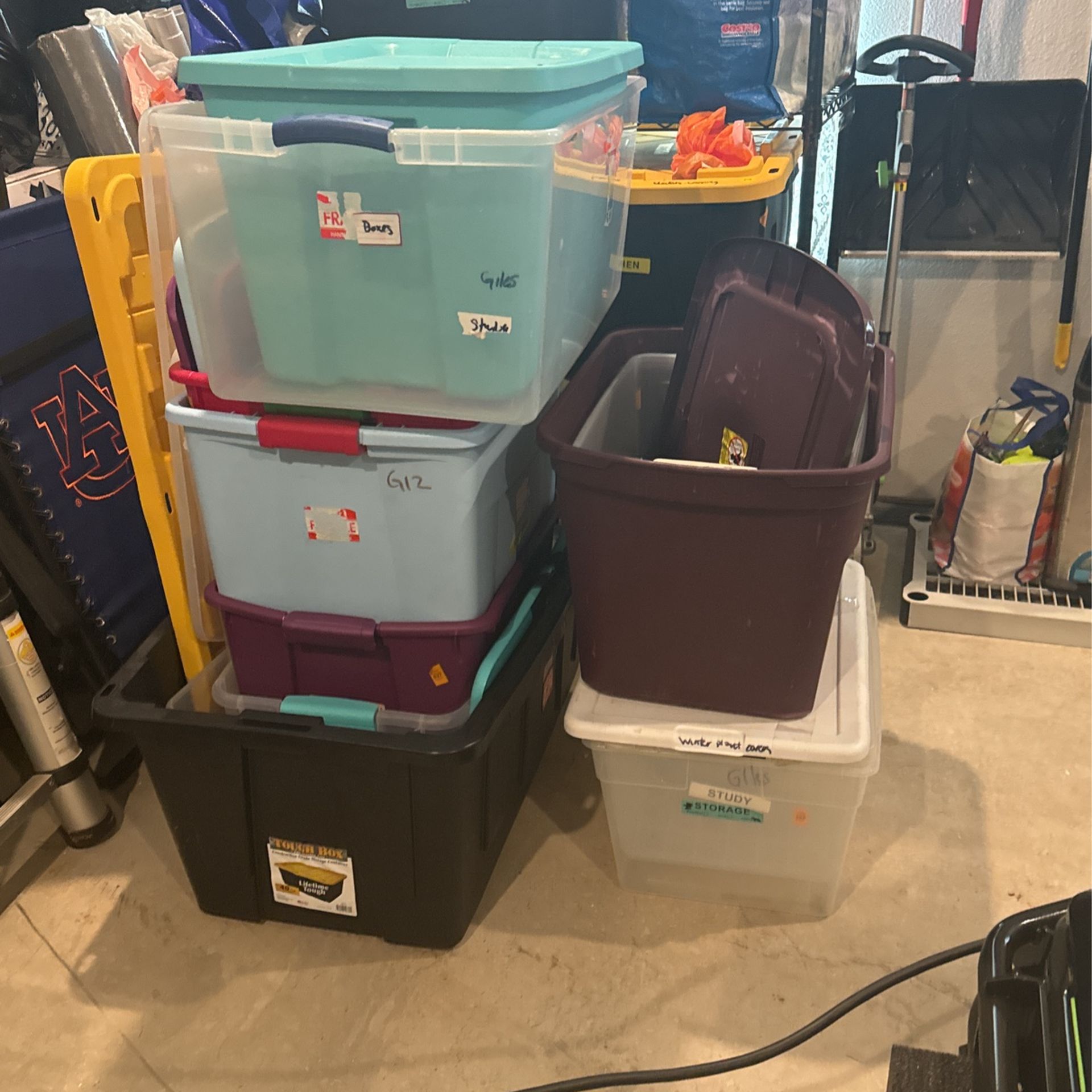 Assorted Bins-Many Sizes-$2-$7