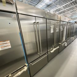 KitchenAid 36” Built-In French Door Refrigerator – Stainless Steel – Like New!