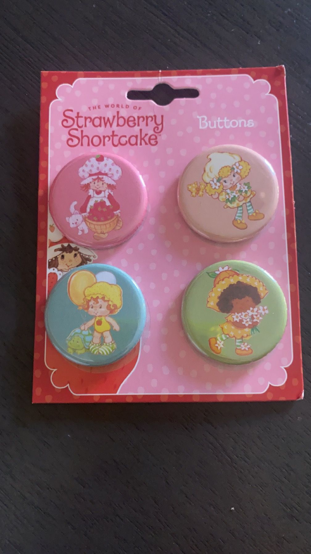 Strawberry Shortcake Buttons