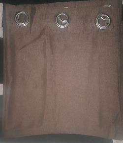 brown curtains-4 panels