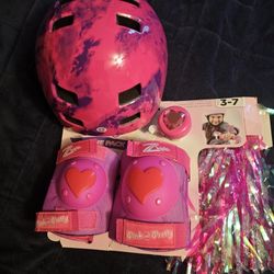 Girls Helmet/elbow/knee Pads