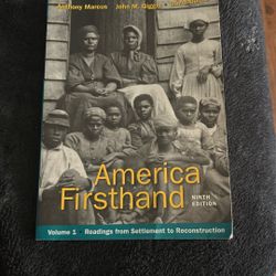 America Firsthand Ninth Edition 