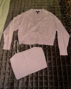 Express Knit Cardigan and Cami Set