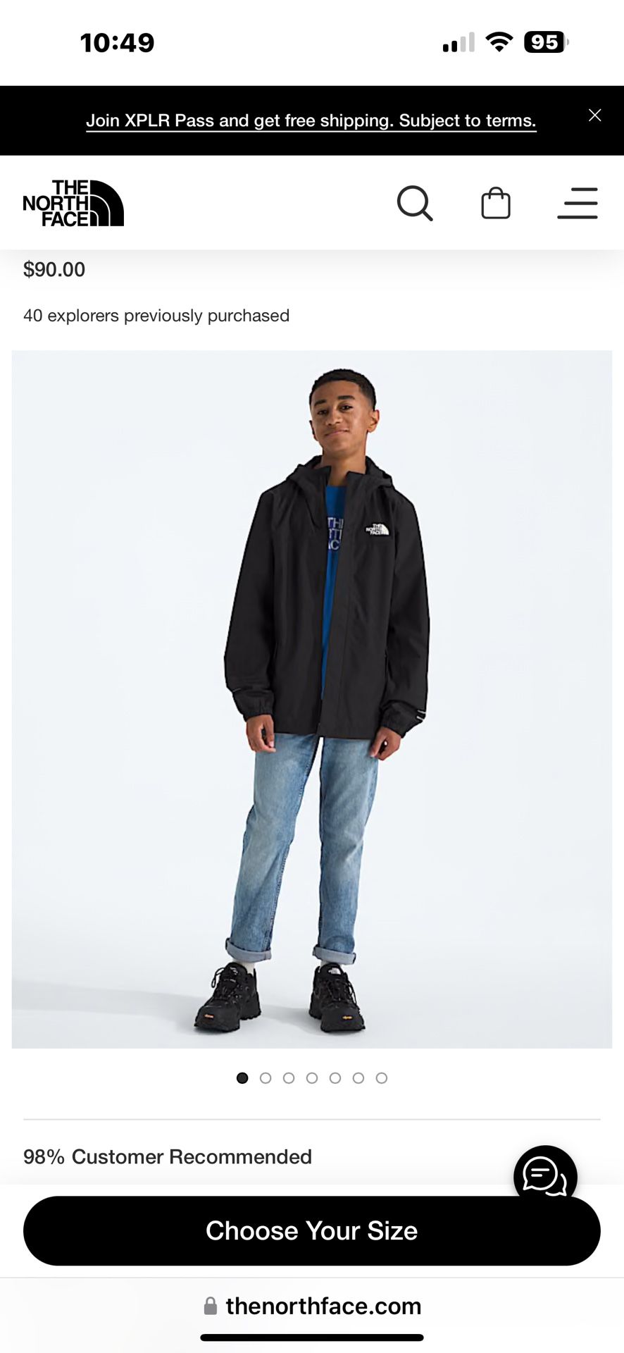 The North Face Boys’ Antora Rain Jacket