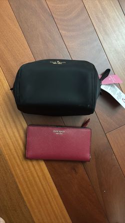 Kate Spade makeup bag and wallet