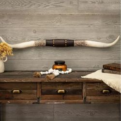 Longhorn Studded Western Wall Decor