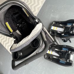 Infant Car seat and stroller with Bases 