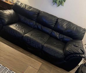 Leather couches