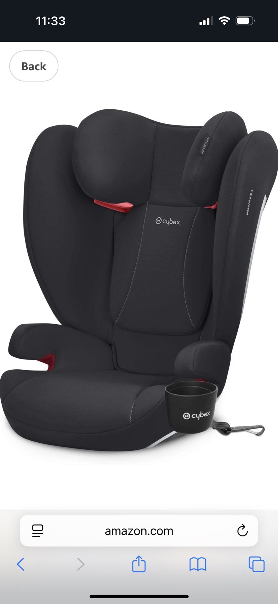 CYBEX Solution B-Fix High Back Booster Seat