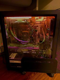 Built Gaming Pc including GeForce 3060, Ryzen 7 5800x, 32gb ram ddr4, 1tb storage, and cooling