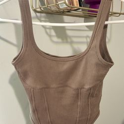 XS Beige Cinched Corset Top Bralette Victoria’s Secret Pink