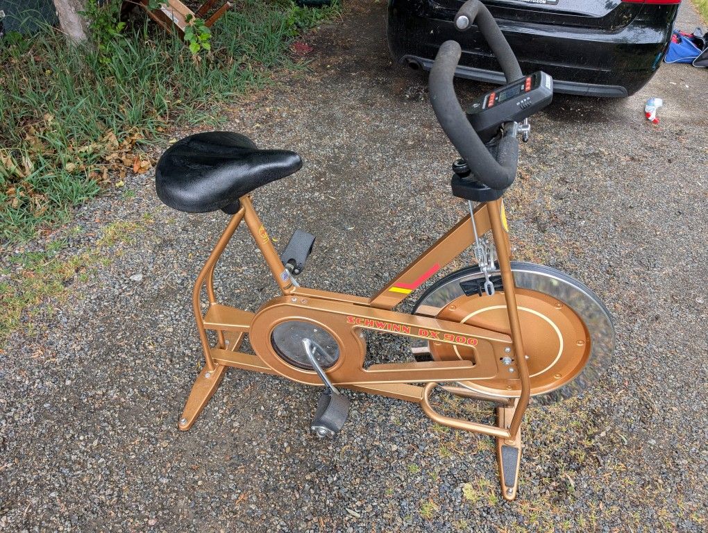 Great Condition. Rare Vintage Mid century Schwinn Deluxe Exerciser Bike DX 900 Coppertone Copper