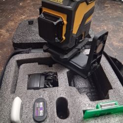 IKOWUK Rotary Laser Level Green Beam Kit with Case, Charger, Mount, Target Card