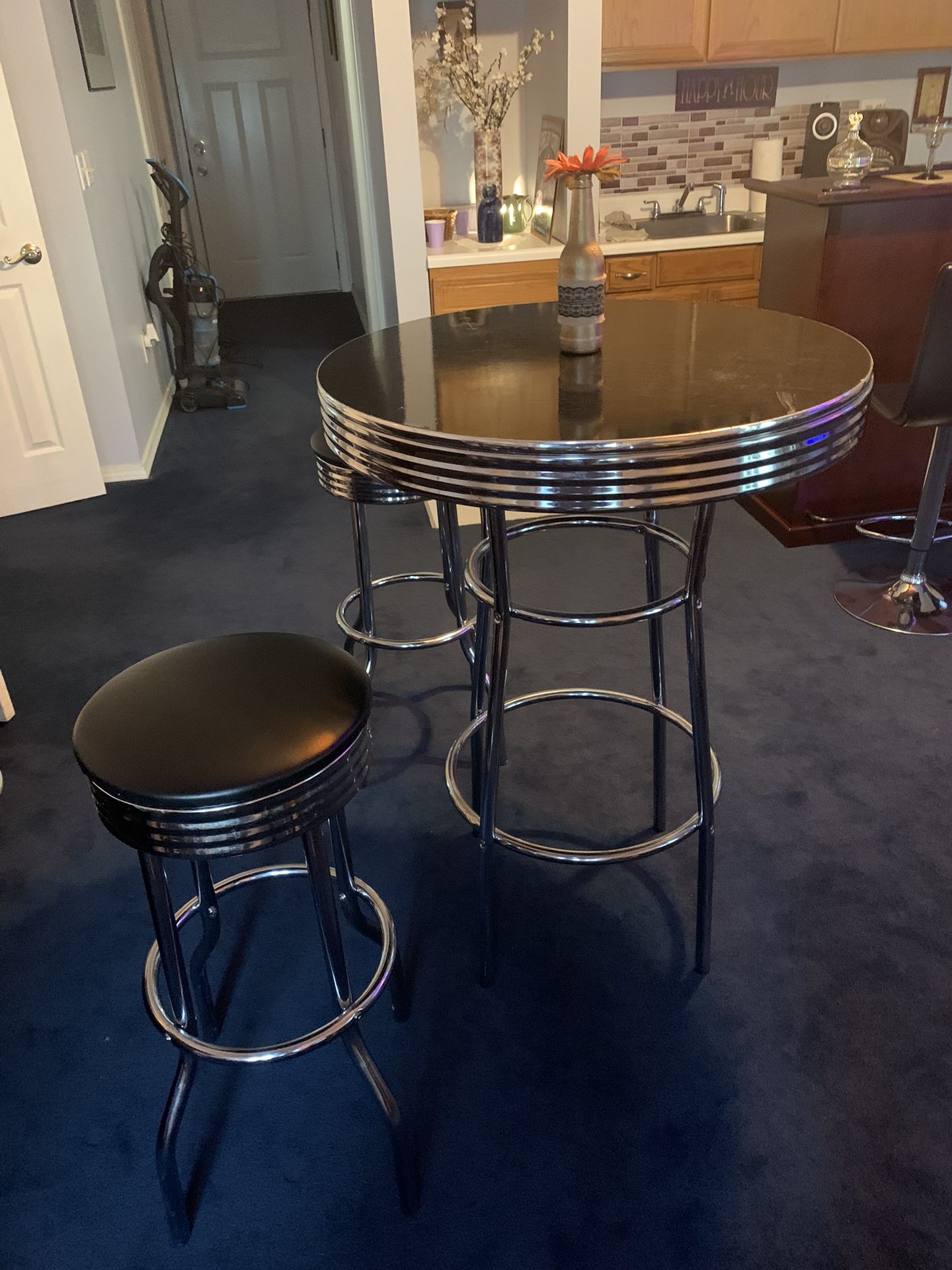 Bar Table And Two Stools