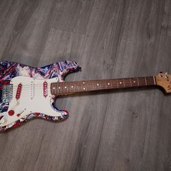 Squier With Custom Paint Job Guitar