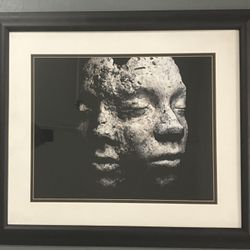 “Other Self” — Large Framed B&W Print — 34″ × 28″ — Modern Minimalist Art