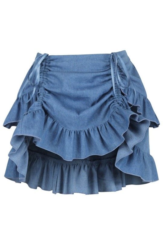 Women's/Queen Denim Bustle Skirt