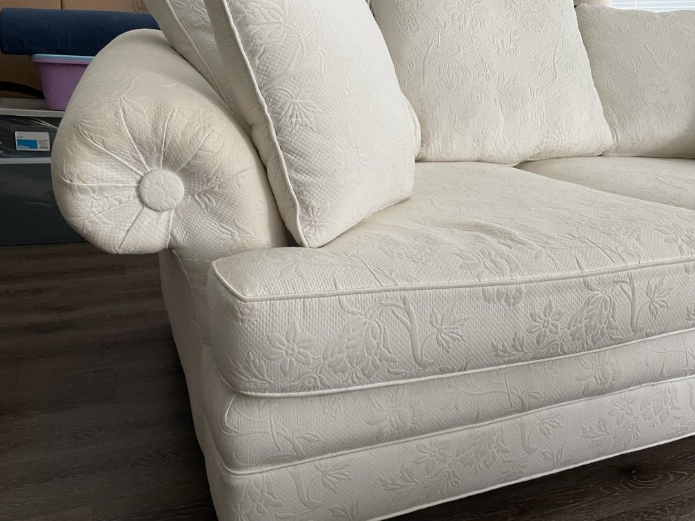 Custom Luxury Sofa, Waverly Fabric