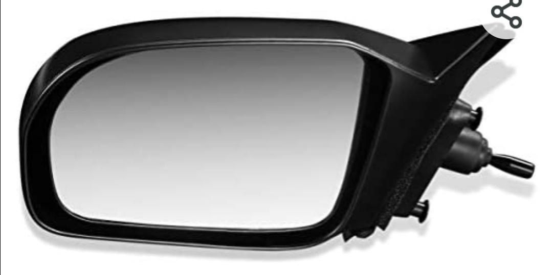2001 - 2005 Honda Civic 2 Door Single Mirror left / driver side manual espejo derecho 