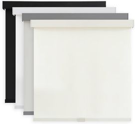 AOSKY Light Filtering Roller Shades for Windows, 35" W × 72" H, Ivory