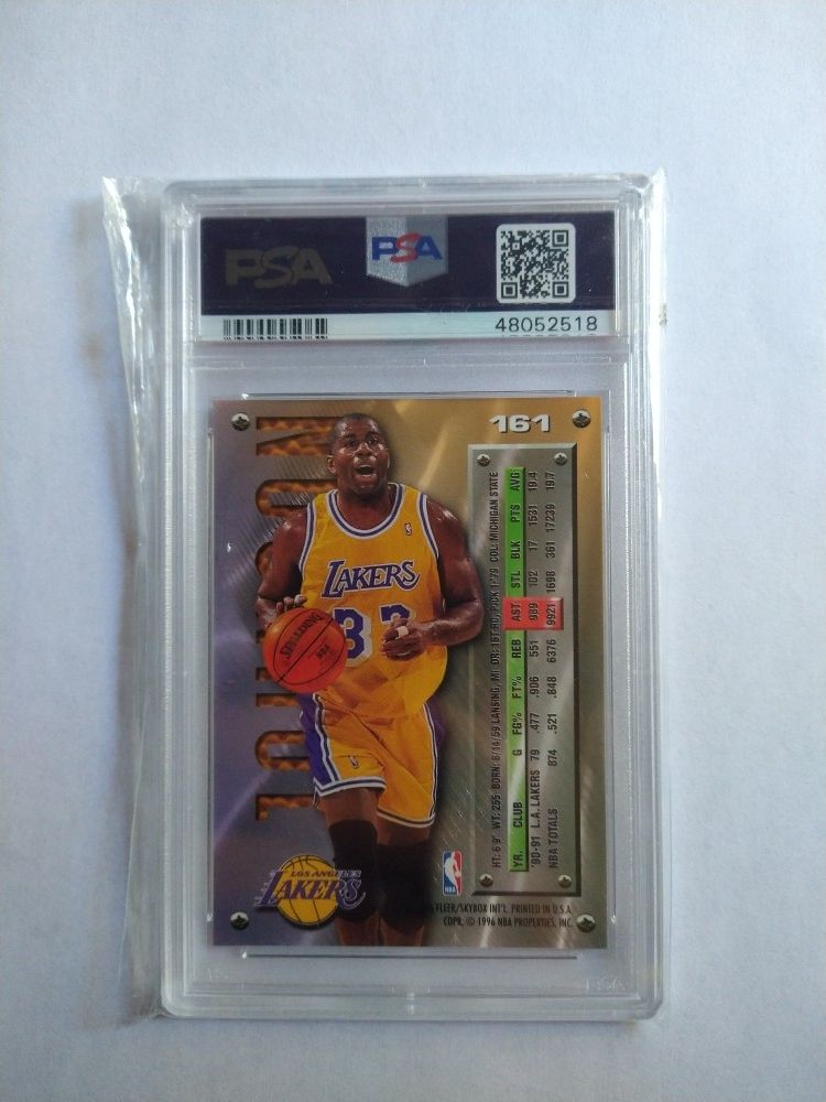 Magic Johnson 1996 Fleer Metal PSA 10 Gem Mint