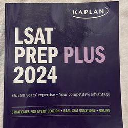 Kaplan LSAT Prep Plus 2024 Book