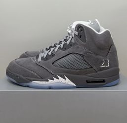 Jordan Retro 5 Shoes Wolf Grey 