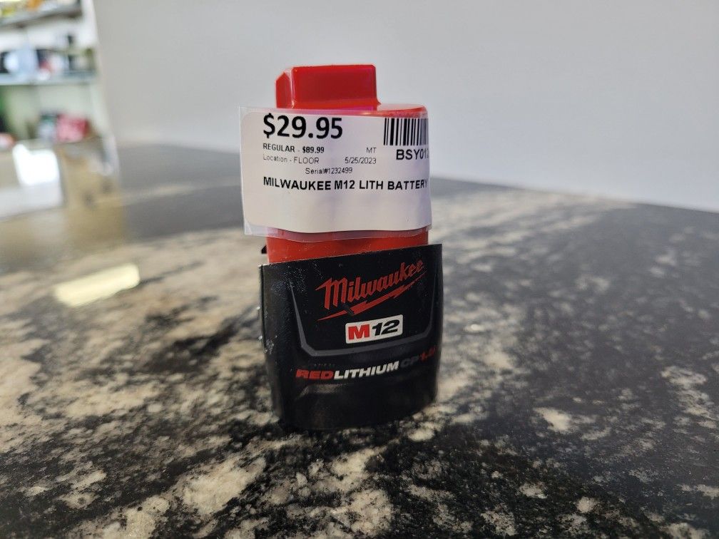 Milwaukee M12 Lithium Battery