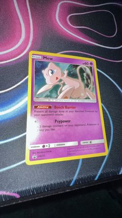 Pokemon TCG Mew SM Promo SM215 Holo English 2019 Basic HP60 Fukuda