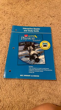 Holt California Physical Science Interactive Reader and Study Guide