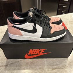 Jordan 1 Low  Bleached Coral Sz 10.5