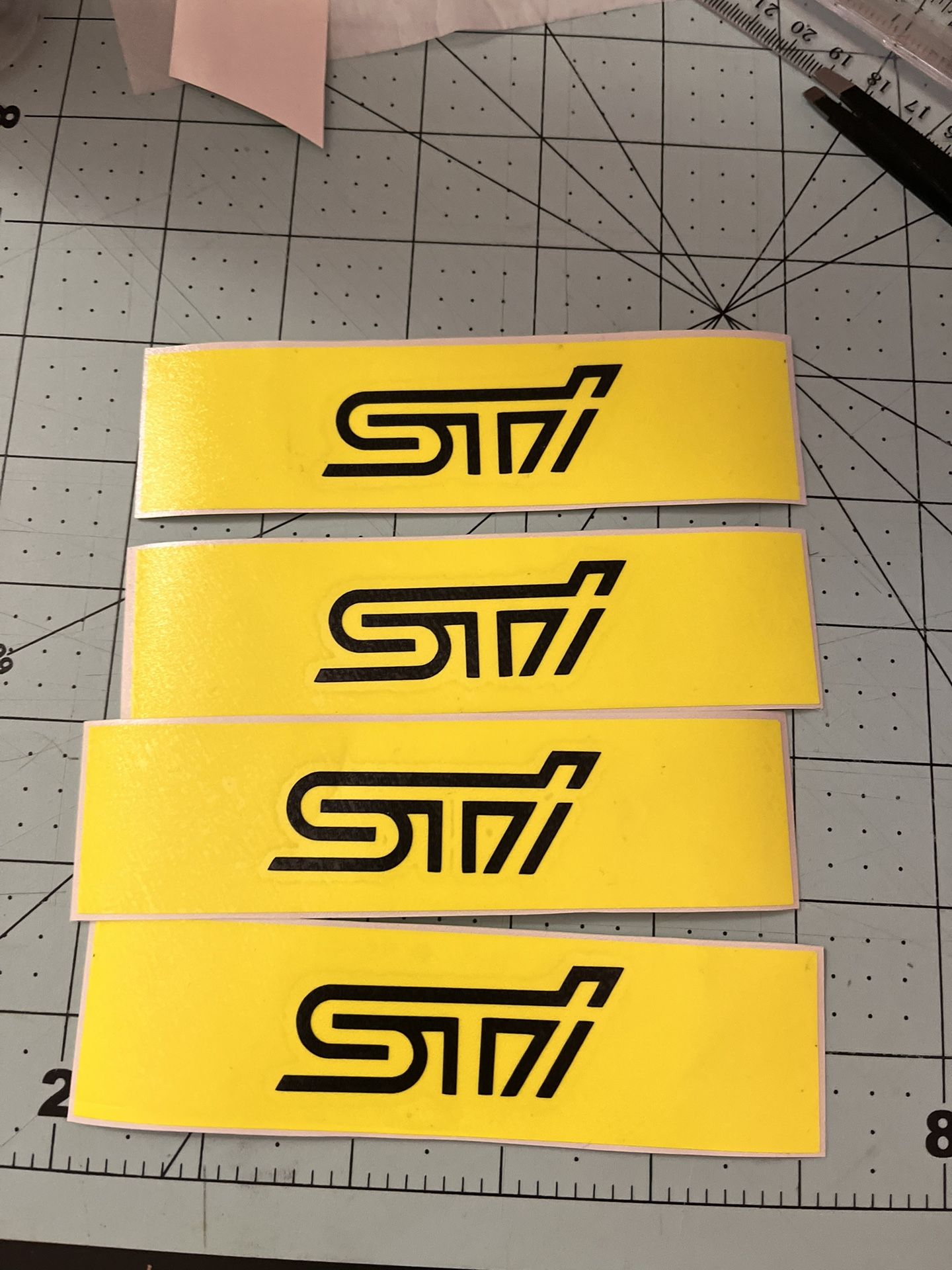 Sti Rim Decals 