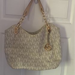 Michael Kors White Purse
