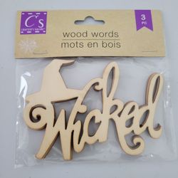 DIY Wood Words 3pc  $3 per Package 