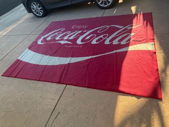 Coca-Cola Coke rug 8’ x 10’