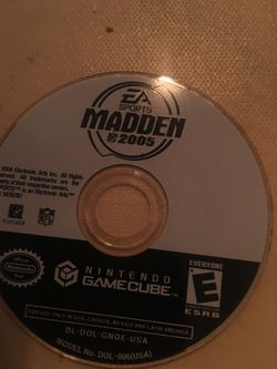 Nintendo GameCube madden 05