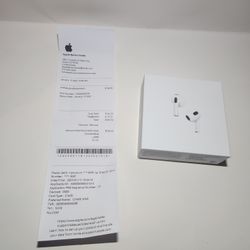 Apple AirPods 3rd Generation – Like New – With Box & Receipt