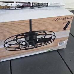 Home Decorators Collection
Heritage Point 25 in. Indoor/Covered Outdoor Matte Black Fandelier Ceiling Fan with Integrated LED and Remote Included