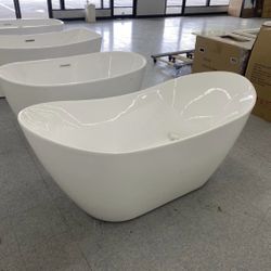 Freestanding bathtub 67” fiberglass acrylic 