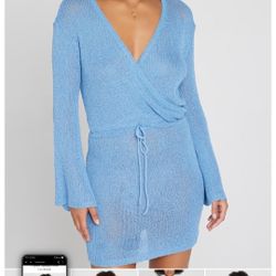L SPACE TOPANGA LONG SLEEVE Cover Up Sweater Dress