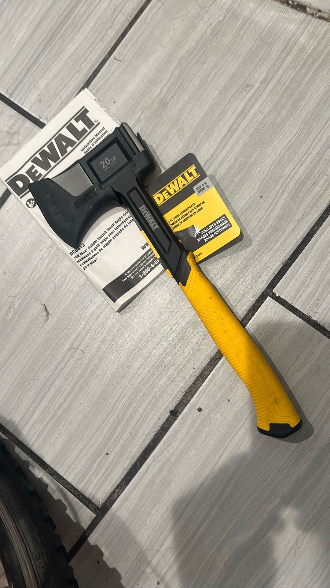 Campers  Axe  Dewalt    Brand  New
