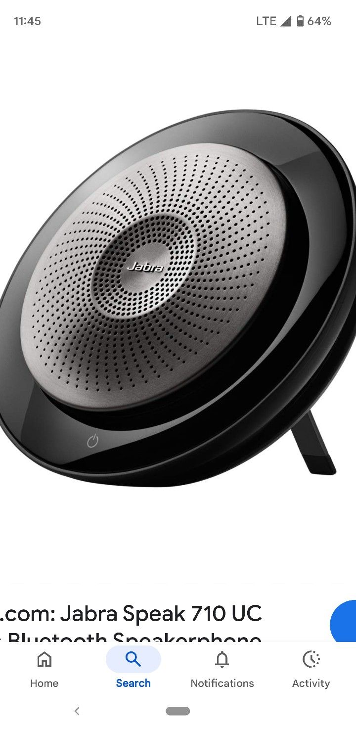 Jabra Speak 710 Bluetooth Speaker/Multiplayer Phone,Music, Microphone.