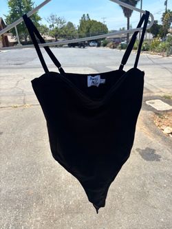 Princess Polly Black Strappy Bodysuit